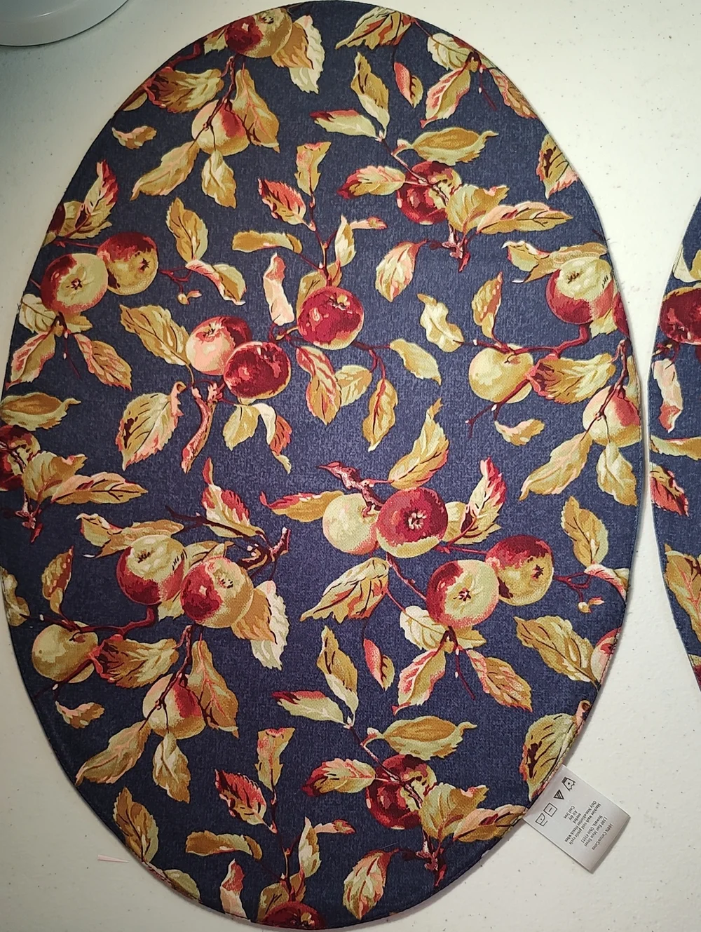 Longaberger 2 Placemats In Early Harvest Fabric Double Sided 2 Different Prints